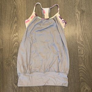 vintage lululemon no limits tank with built in shelf bra